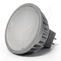 LAMPADINA LED A BULBO MR16 5W 120° LUCE CALDA 8-35V