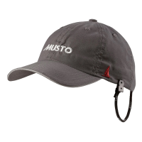 CAPPELLO ESS. CREW FAST DRY CON LOGO MUSTO COL. CHARCOAL