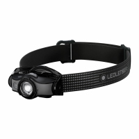 TORCIA DA TESTA LEDLENSER MH5 BLACK/GREY CON LUCE ROSSA RICARICABILE
