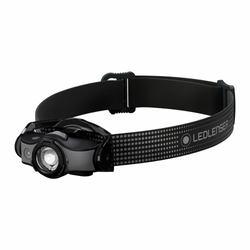 TORCIA DA TESTA LEDLENSER MH5 BLACK/GREY CON LUCE ROSSA RICARICABILE