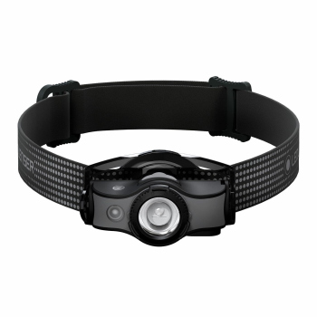 TORCIA DA TESTA LEDLENSER MH5 BLACK/GREY CON LUCE ROSSA RICARICABILE