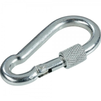 MOSCHETTONE CON SICURA IN ACCIAIO INOX MM.100