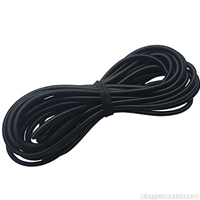 CORDA ELASTICA NERO TINTA UNITA MM.8
