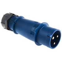 SPINA VOLANTE 32A CEE MASCHIO A 2 POLI +  TERRA 200V-250V