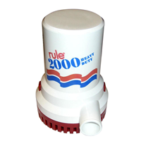 POMPA DI SENTINA A IMMERSIONE RULE 2000 24V PORTATA 7600 LT/ORA